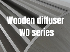 ठोस लकड़ी QRD ध्वनिक विसारक पैनल पीयू पेंटिंग खत्म प्राकृतिक लकड़ी रंग