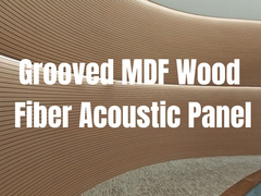 छत और दीवार के लिए मेलामाइन एमडीएफ ग्रूवेड ध्वनिक पैनल 133x2440 मिमी 197x2440 मिमी