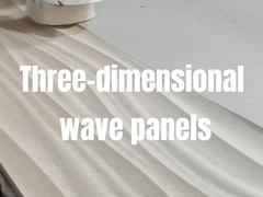 टी.वी. पृष्ठभूमि के लिए उभरा हुआ 3D सजावटी दीवार पैनल