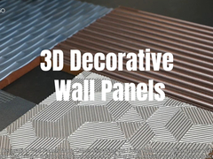 लिविंग रूम और कार्यालय सजावट के लिए 1200x2400 मिमी 3 डी एम्बॉसड वॉल पैनल