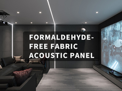 ई1 ग्रेड इको फ्रेंडली फैब्रिक ध्वनिक पैनल ध्वनिरोधी 25 मिमी 50 मिमी मोटाई