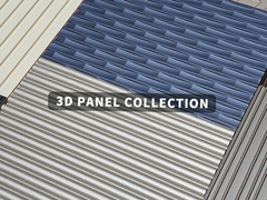 इंटीरियर सजावट एमडीएफ बेस सामग्री के साथ 15 मिमी 18 मिमी 3 डी वॉल आर्ट पैनल