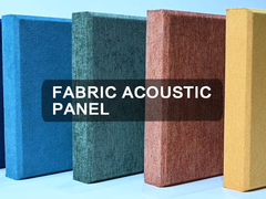 बाल अस्पताल की दीवार के लिए स्टाइलिश कपड़े लिपटे पीईटी सजावटी ध्वनिक पैनल