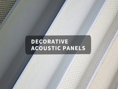 कार्यात्मक सजावटी पीईटी ध्वनिक बोर्ड चिकनी कपड़े खत्म अनुकूलन योग्य रंग