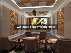 रिकॉर्डिंग स्टूडियो के लिए OEM अपग्रेड साउंड क्लैरिटी वुड एक्यूस्टिक डिफ्यूज़र पैनल