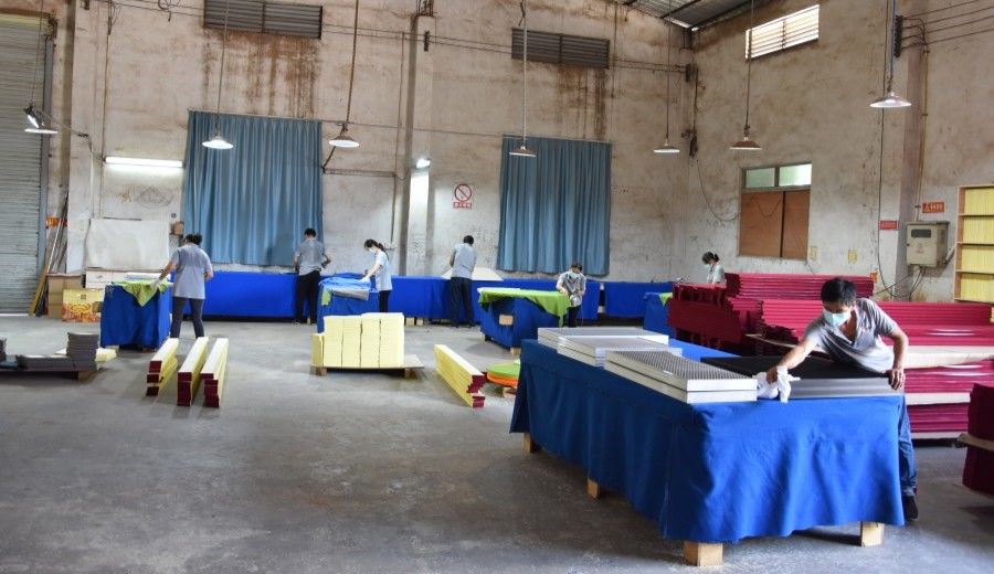 Guangzhou Wuyang Yiguan Acoustic Materials Co., Ltd. निर्माता उत्पादन लाइन