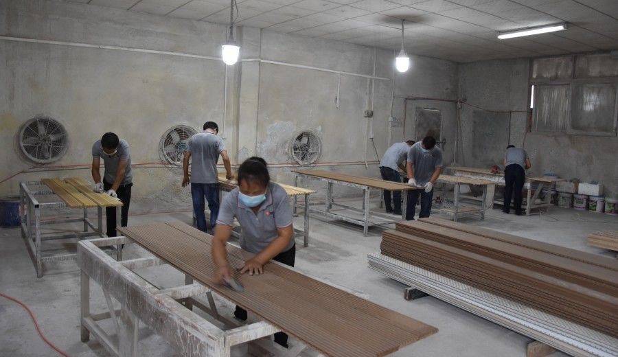 Guangzhou Wuyang Yiguan Acoustic Materials Co., Ltd. निर्माता उत्पादन लाइन